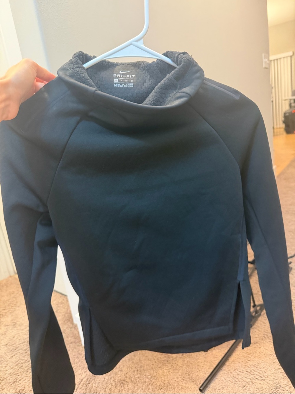 Nike Black Women's Dri-FIT Cowl Neck Sweater